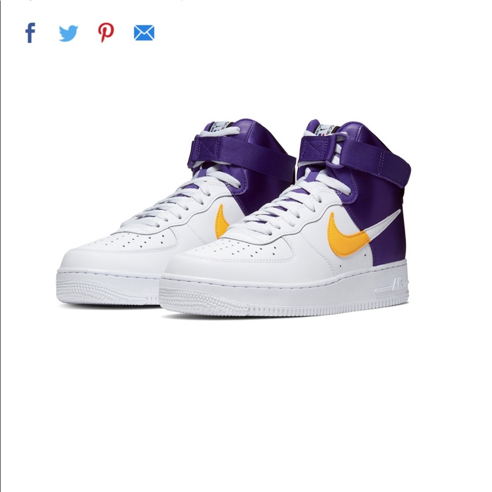 Nike Air Force 1  High 07’ LV8 (Laker forces)